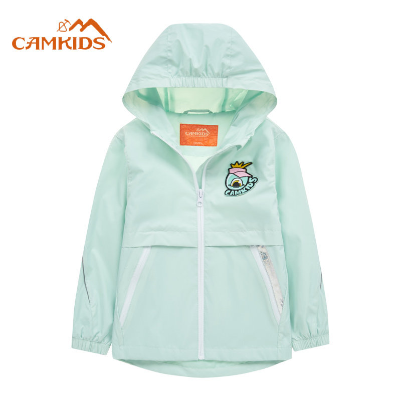 防风防泼水女童儿童风衣camkids