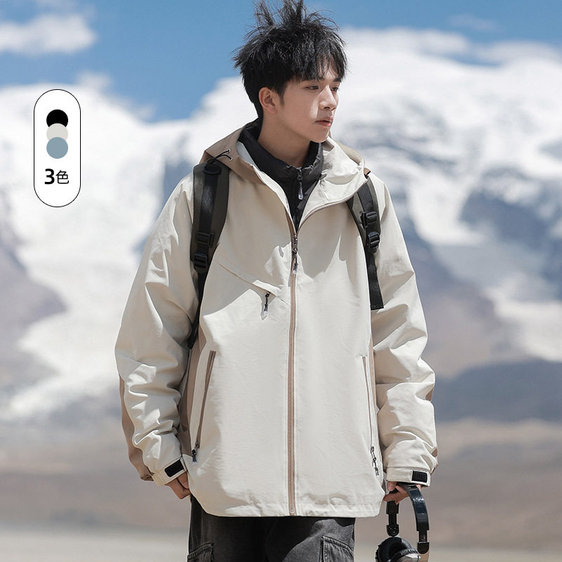 【特价秒杀】火柴棍山系冬装90羽绒服男内胆可脱卸羽绒服男冲锋衣