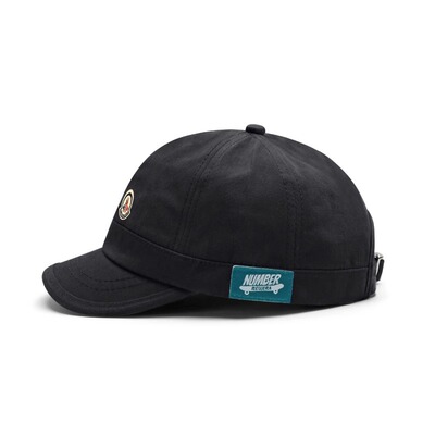 【特价秒杀】蒙口钢琴短檐鸭舌帽男女款侧边贴标复古棒球帽潮软顶