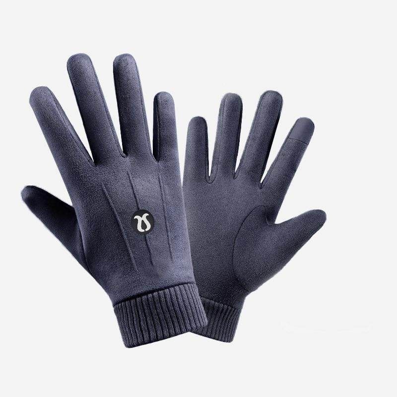 【特价秒杀】LUULUSDWDD鹿皮绒手套男女冬季骑行加绒加厚触屏保暖