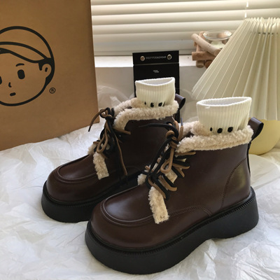 冬季新款短靴毛毛雪地靴