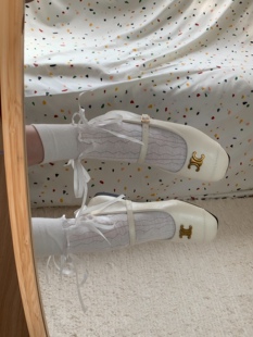 浅口单鞋女夏季新款法式温柔仙女风晚晚气质软皮平底复古玛丽珍鞋