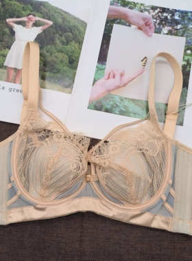歌慕尔8330S1调整型文胸软钢圈兔耳朵无插片超薄B杯显小侧收内衣