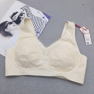 美佳美侬凤起秀美薄款养护型文胸背心式女士内衣无痕三排扣无钢圈
