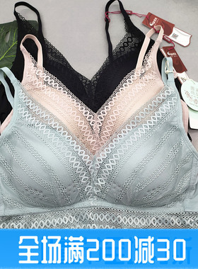 凤起秀美F0533无钢圈内衣薄款蕾丝舒适性感夏季透气睡眠养护文胸