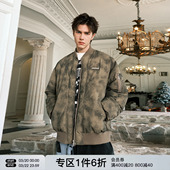 FORNINES迷彩飞行员夹克棉衣男女棒球服潮牌袄子防寒冬季 外套 美式