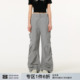 男女直筒休闲工装 长裤 裤 春秋美式 子潮牌阔腿裤 FORNINES褶皱伞兵裤