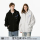 春季 情侣连帽衫 外套女上衣 拉链卫衣男款 FORNINES雪花刺绣重磅开衫