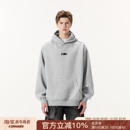 加厚外套女 潮牌秋冬美式 FORNINES刺绣重磅加绒灰色卫衣男款 连帽衫