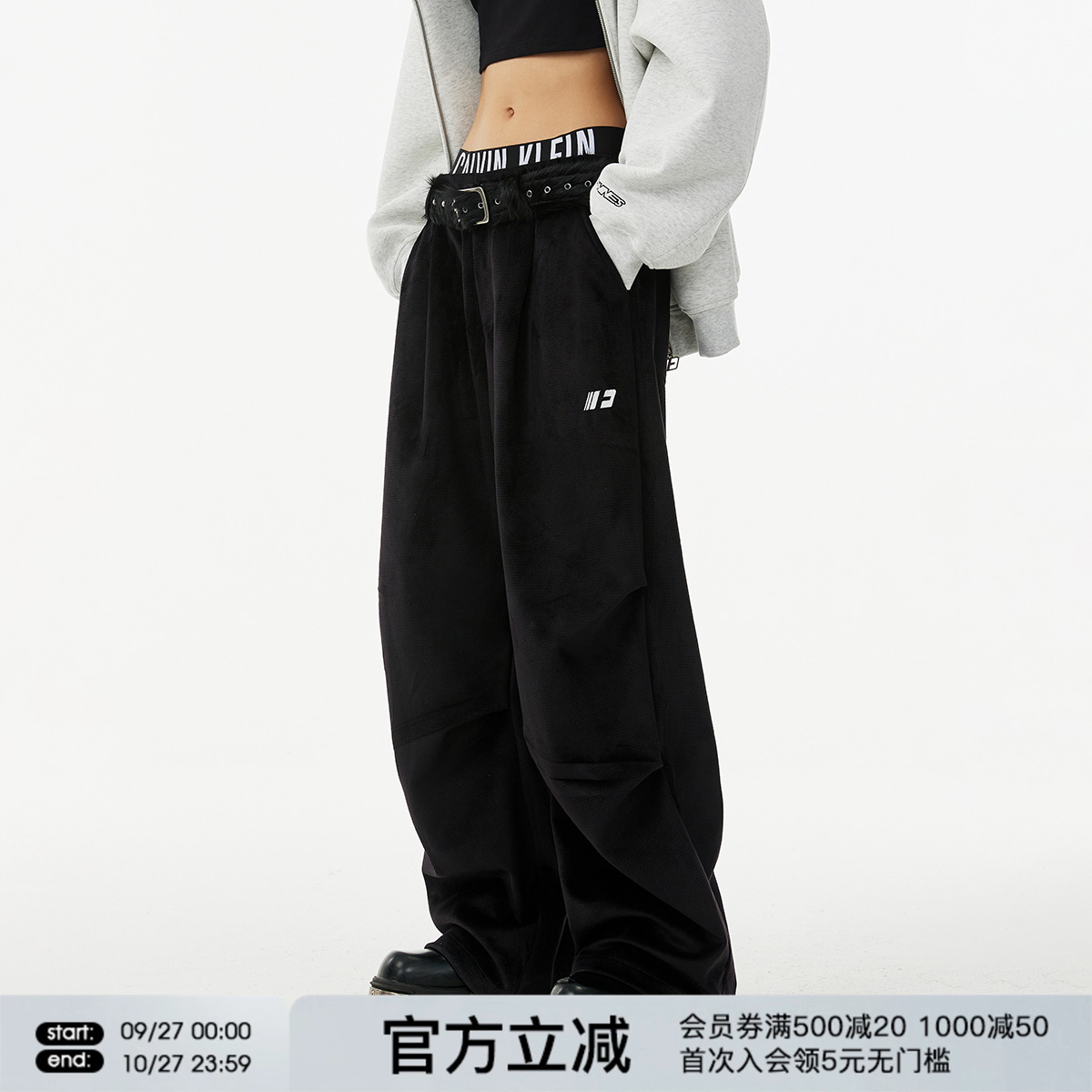 FORNINES加厚工装休闲裤