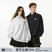 翻领休闲上衣 新款 FORNINES学院风刺绣polo衫 卫衣男女潮牌情侣春季