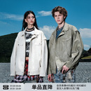 复古cleanfit夹克 FORNINES机车服男女情侣潮牌春秋pu皮衣外套美式