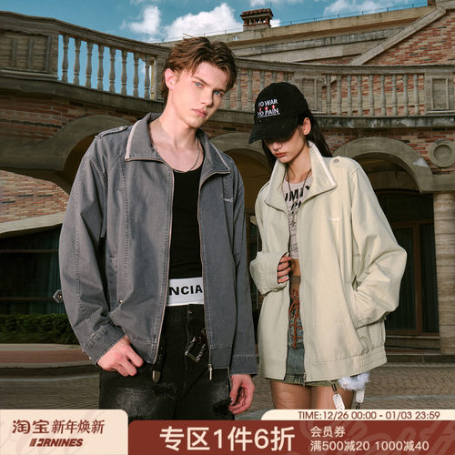 FORNINES石磨洗水复古夹克外套