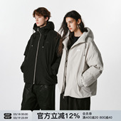 面包服加厚棉袄潮牌外套女 新款 FORNINES防风连帽棉衣男款 2025冬季