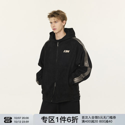 FORNINES复古麂皮绒夹克