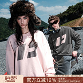 杨旭文同款 上衣 秋冬美式 FORNINES重磅卫衣男女内搭长袖 潮牌情侣装