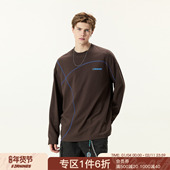 休闲上衣潮牌卫衣女打底衫 FORNINES速干运动长袖 T恤男生宽松春季