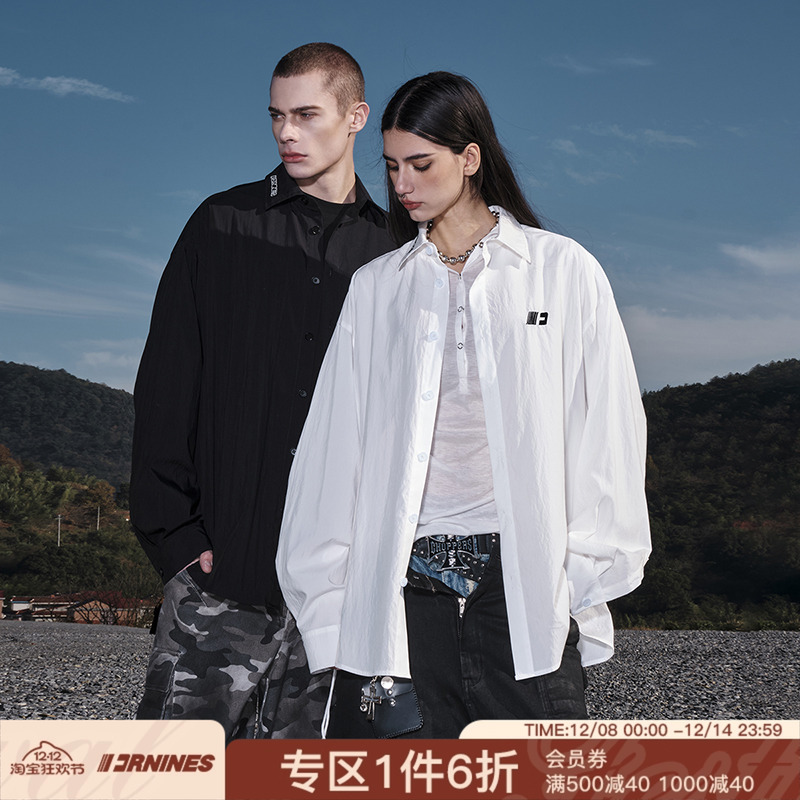 FORNINES刺绣logo衬衫