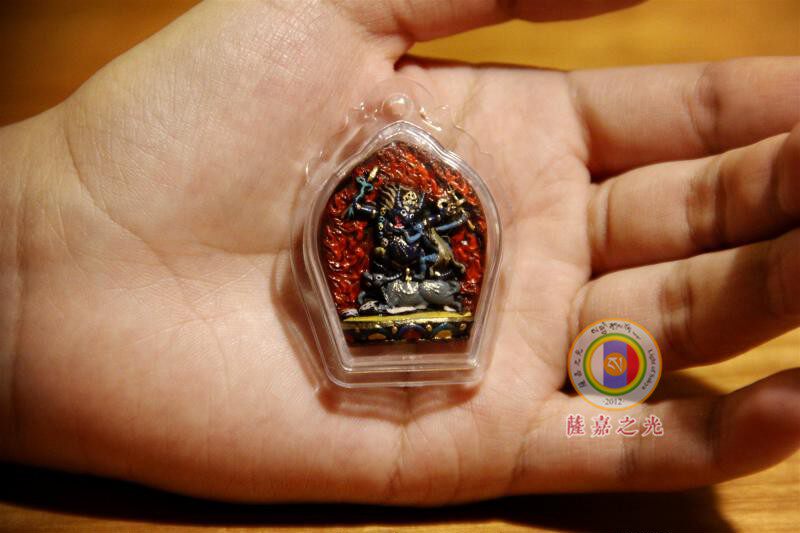 手绘民族风陶制护法外阎罗法王 阎魔敌却甲擦擦 善业泥小摆件