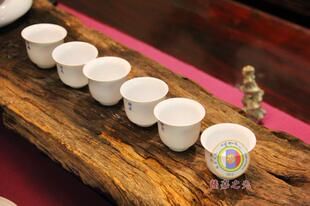 〓萨迦之光 禅茶一味〓 菩萨六度花神杯 6只/套 手书六度波罗蜜