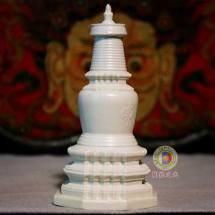 五台风景区标志——大白塔陶瓷佛塔可装藏