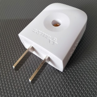 公牛10A插頭電線二頭兩腳接線兩孔兩角項電源2腳極GNT 5個裝 10L1S
