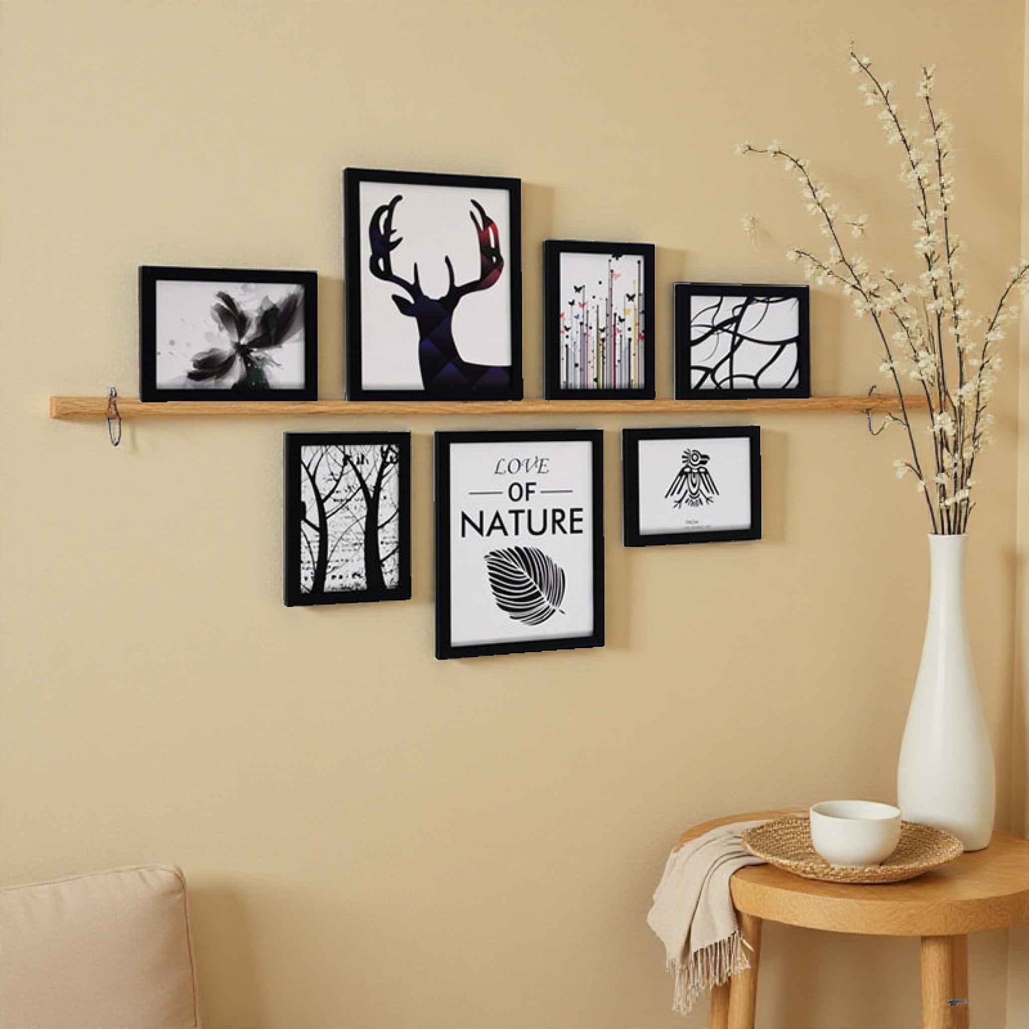 壁挂装饰北欧装饰照片墙免打孔墙壁装饰相框宿舍挂画框ins相片框,家居饰品,相框/画框,淘宝优惠券,粉丝福利购,淘宝优惠卷