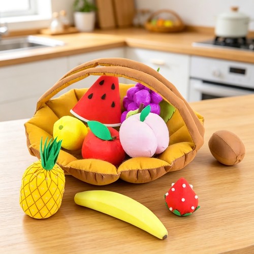 幼儿园作业免剪不织布手工diy材料包草莓仿真水果蔬菜过家家玩具 - 封面