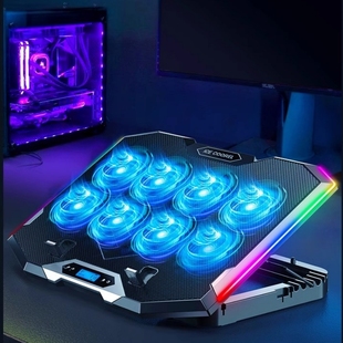 RGB Laptop Cooling Pad Gaming Laptop Cooler Fan 18 inch