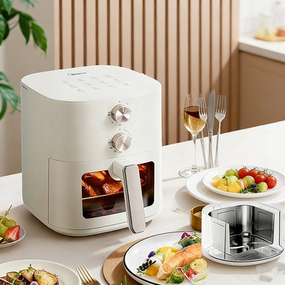 Midea/美的 Air Fryer Less Oil, Fast Crispy Cooking Toast