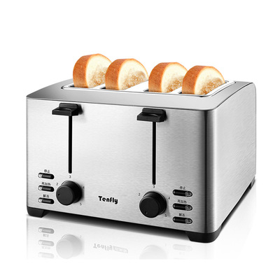 4 Slices Toaster, Bread Toaster Wide Slots Reheat Stainless