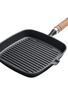 Cast Iron Square Grill Pan + Grilling, Frying, Sauteing