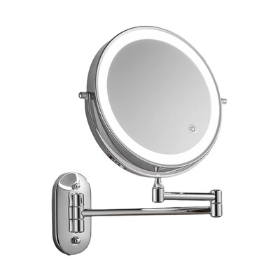 Wall Mounted Lighted Makeup Mirror,with Light Touch Dimmable