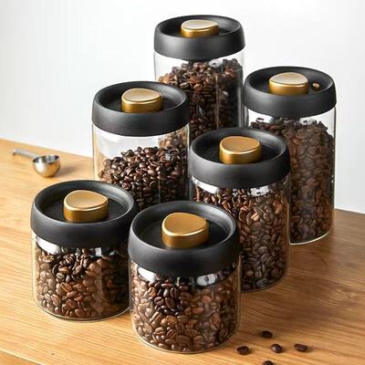 Coffee Canister for Ground Coffee, Air Tight with Pop Lid