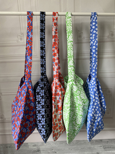 外贸库存emis包春夏时尚布包学生逛街大容量帆布袋印花斜挎单肩包