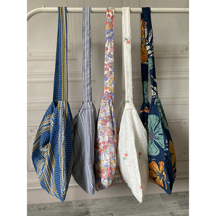 外贸精品休闲复古大容量单肩挎包镂空纯棉单肩emis包包手拎帆布包