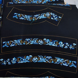 2025秋季新款刺绣花边绣花花片diy辅料新款少数民族风上衣托肩领