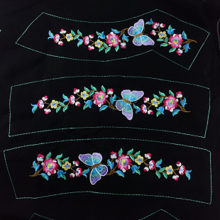 2025秋季新款刺绣花边绣花花片diy辅料新款少数民族风上衣托肩领