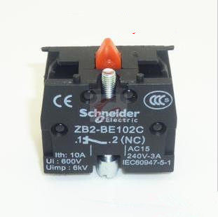 按钮开关 常闭触头模块 ZB2-BE102C 常闭触点ZB2BE102C NC