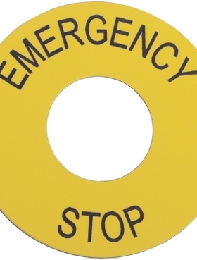 正品施耐德 急停牌 标识牌 口径22mm ZB2-BY9330C 外径60MM标示圈