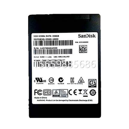 议价Sandisk/闪迪 X300s 256G SATA3 MLC 固态硬盘SSD 2.5寸 非51