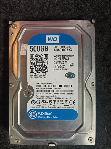 正品实体二手3.5寸500GB存储容量机械硬盘WD/西部数据 WD5000AAKX