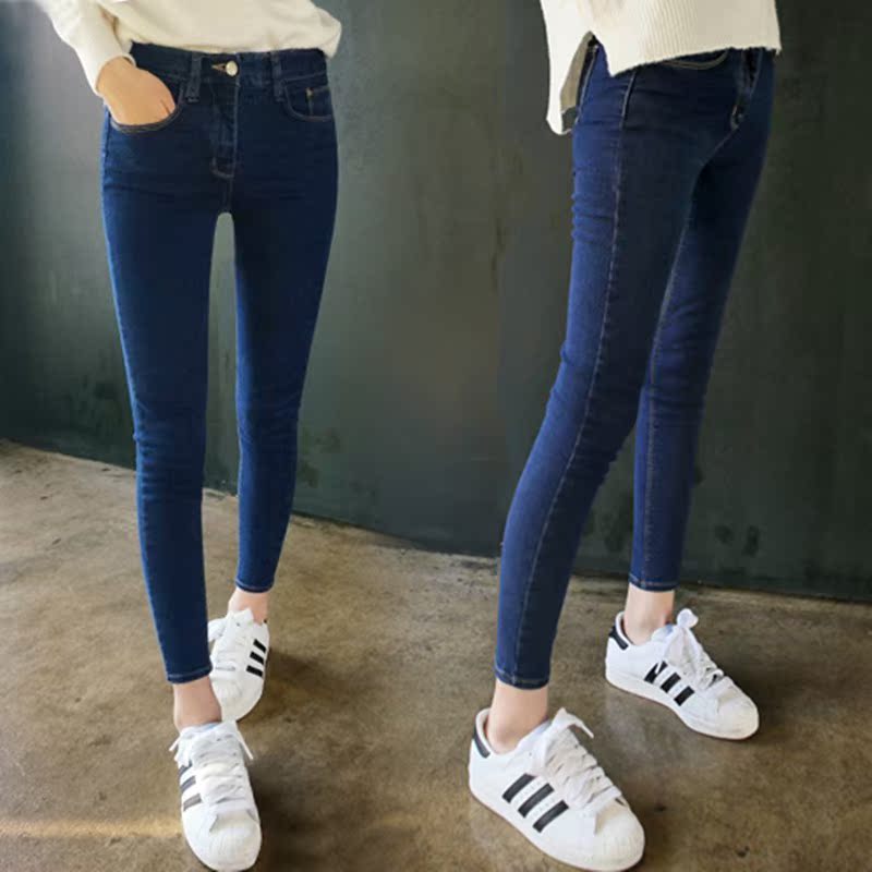 Bought in Japan Korean Edition summer black Jeans Ninth pants Feet Elastic force Show thin Self cultivation student Paigein the Women's clothing/Boutique , Jeans  category - from Buy2taobao.com to provide professional Taobao agent buy service