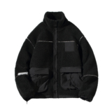 冬季新款机能潮牌中性风保暖棉服羊羔毛棉衣加厚外套MY89，男装棉衣，电商A021A