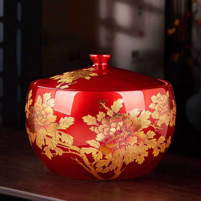 茶叶罐结婚礼物瓷器罐