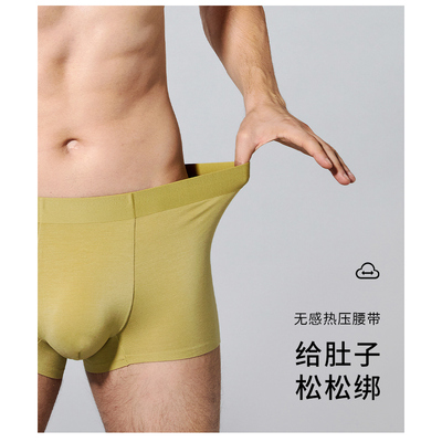 ET21N001 自由感铜纤维抑菌内裤无痕运动男士