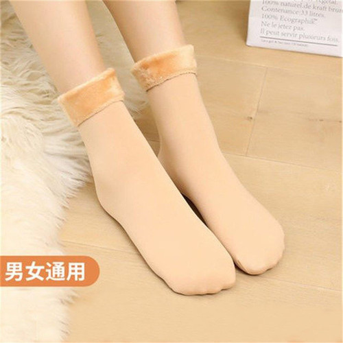 Winter Plush thickened snow socks female lovers floor socks leisure home socks warm solid color cotton socks