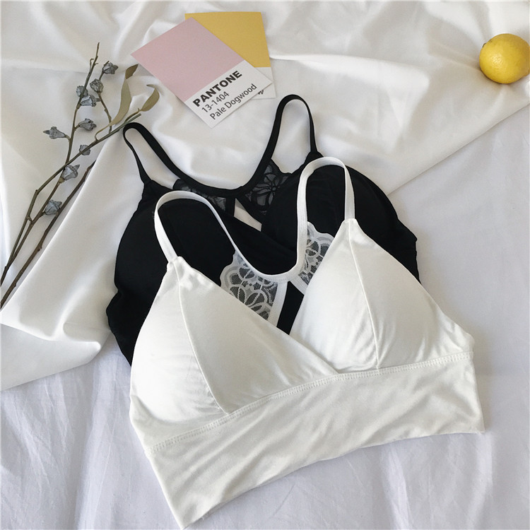 No price reduction in real shooting ~ new versatile sexy lace back underwear bra with bra pad