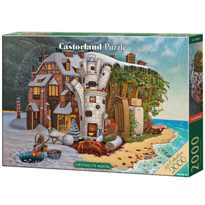26新品Castorland巧思进口拼图2000片平安夜·马德拉201020