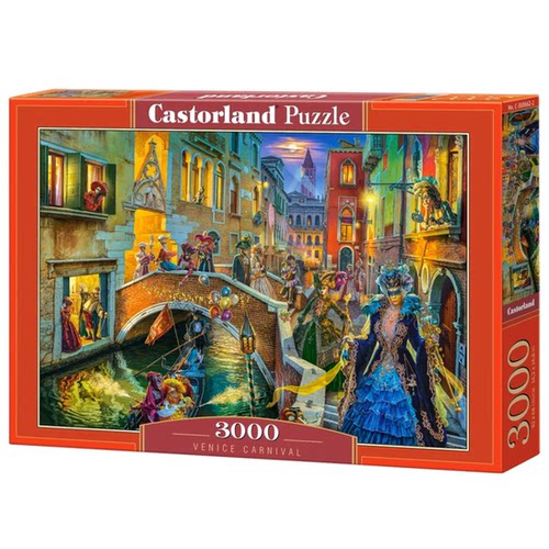 Castorland巧思进口拼图3000片威尼斯狂欢节300662